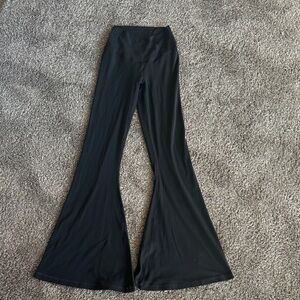 Aerie Black Flare Legging with crossover waist